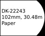 Eтикети BROTHER DK-22243, 102mm X 30.48m