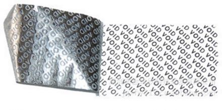 Защитни, гарaнционни етикети - silver VOID, 45mm x 30mm, 200