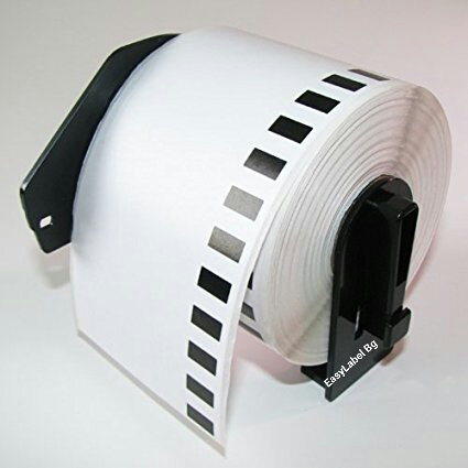 Непрекъсната бяла хартиена лента Brother DK-22223, 50mm x 30.48m(съвместими), със стойка
