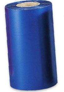 Термотрансферна лента, восъчна - WAX, 65mm X 360m, шпула ф(1")25,4mm, IN, синя